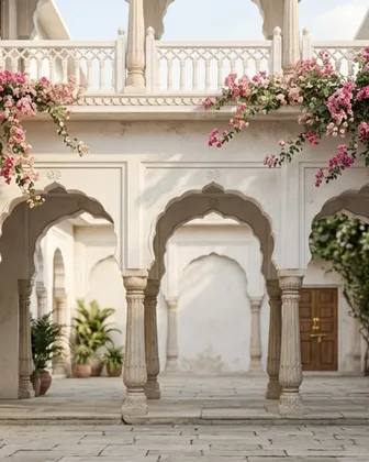 Sunlit Haveli backdrop